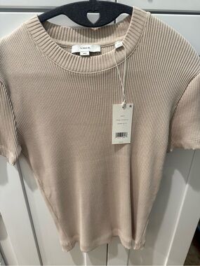 Vince Ribbed tee , nwt , size M $168